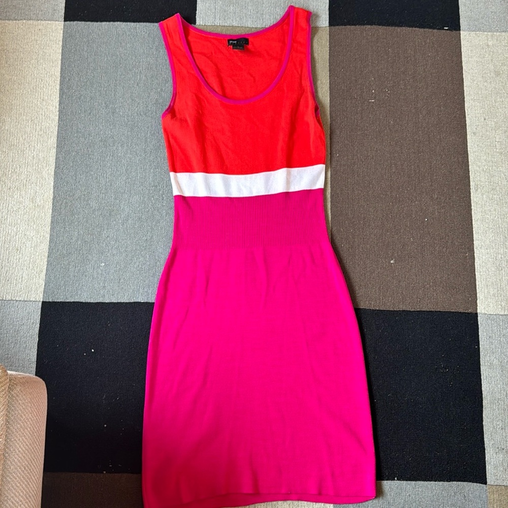 Grace Dresses Orange Pink Colorblock